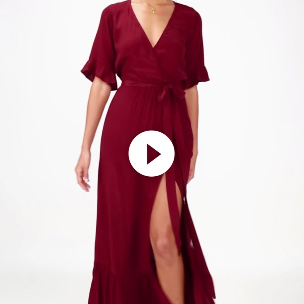 Wine Red Lulus Dress